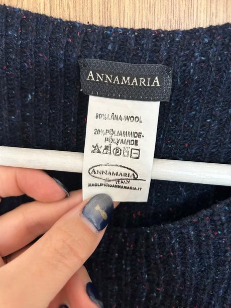 Annamaria 80percent vlny unikatny vest, m