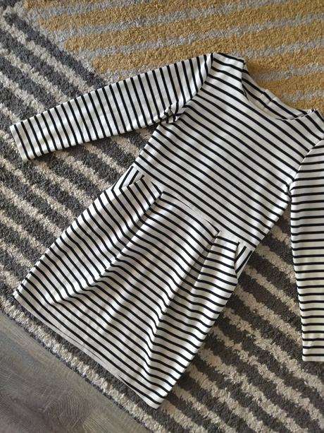 Čiernobiele šaty 122/128, h&m,122