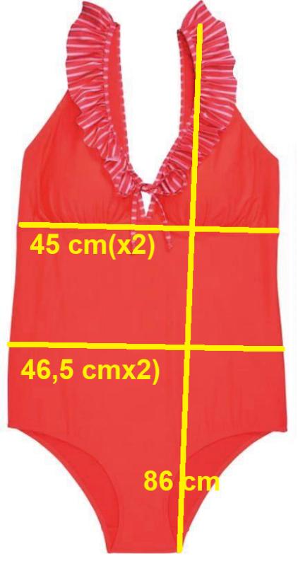 Jednodielne neónové dámske plavky janina, v. xxl, xl / xxl