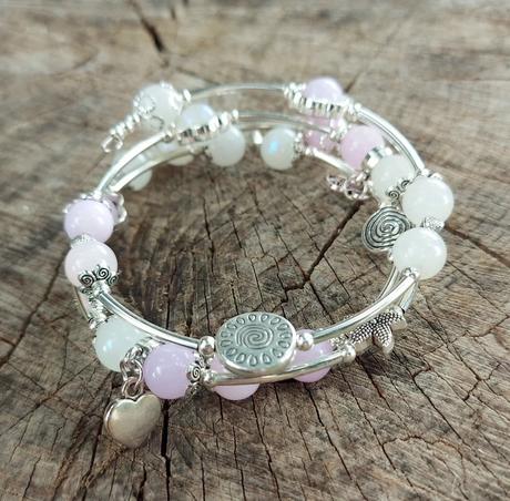 Náramok z minerálov pre panny, váhy, ryby, rak, 