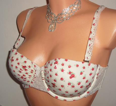 Romanticka kvietkovana podprsenka, 75c