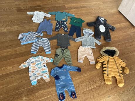Balík značkového oblečenia chlapček 0-3, 50–62