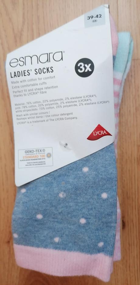 Ponožky, esmara,39 / 40 / 42