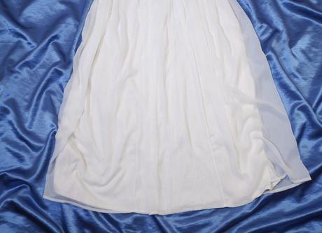 Dlhé biele letné šaty, 40