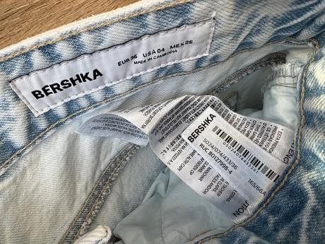 Low-rise baggy barrel jeans bershka, bershka,36