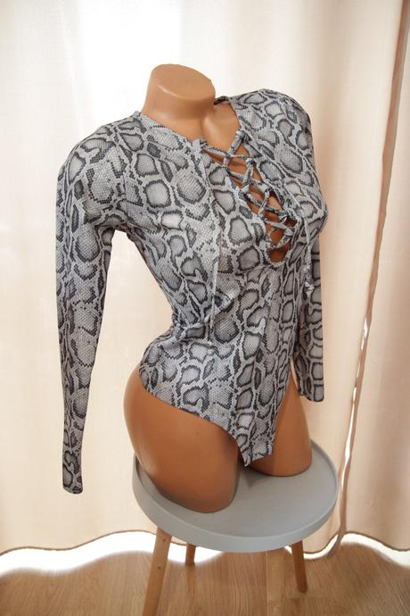 Vzorovaný body top, s/m, s