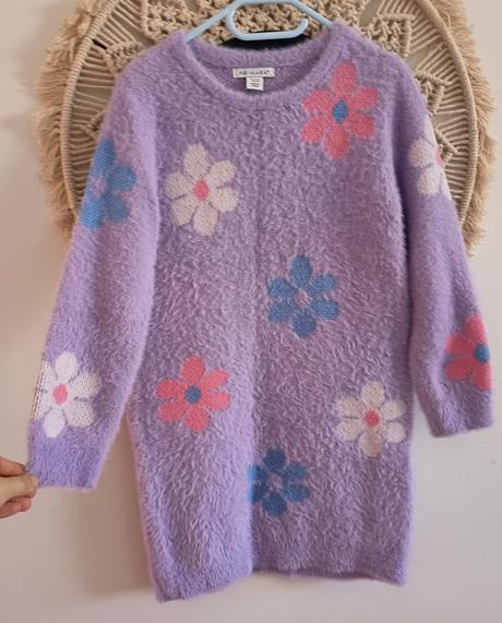 Huňaty dlhší sveter/šaty, primark,122