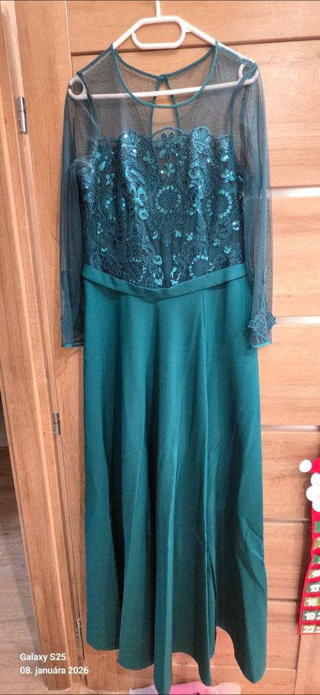Smaragdové šaty, xl