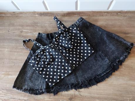 Áčková čierna sukňa s crop typom zn. h&m, h&m,s