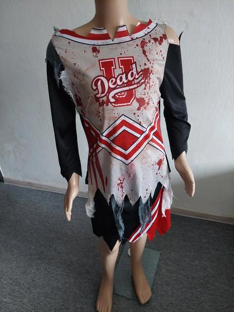 Zombie cheerleader karnevalový kostým veľ.146-152,