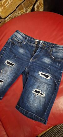 Riflové krátke nohavice s, s