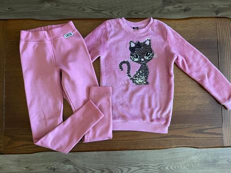 Teplá chlpatá mikina s mačičkou premieňacou, kiki&koko,128