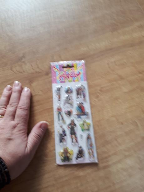 3d mini nalepky hannah montana s goralkami, 