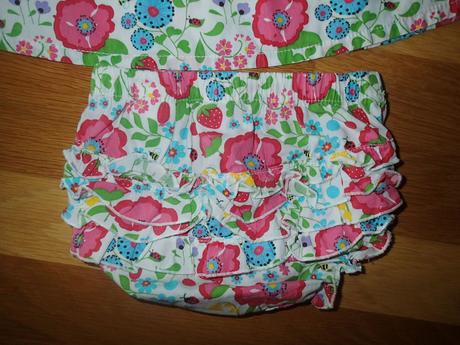 Letne šatky s gaťkami a klobučikom, h&m,80