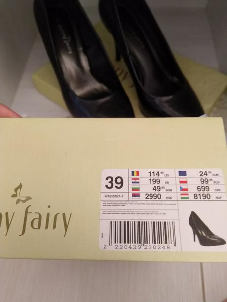 Čierne lakovane lodicky, 39