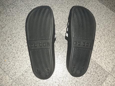 Čierne gumené šľapky adidas 34 detské, adidas,34