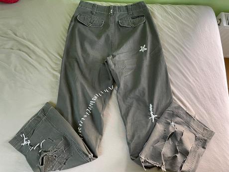 Handmade roztrhane rifle, kenvelo,34