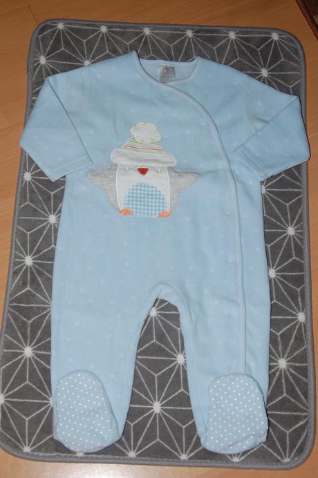 Flísovaný overal s tučniačkom, f&f,74