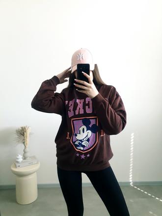 Mickey oversize mikina xs/s, h&m,xs