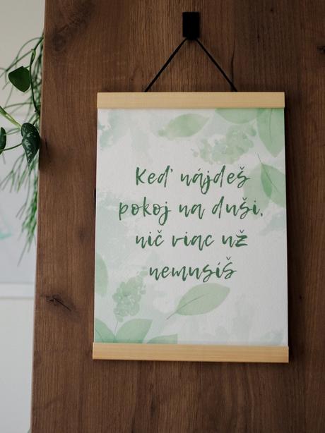 Print / obrázok s prírodným akvarelovým motívom,