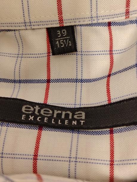 Pánska károvaní košeľa, eterna, 39, l, l