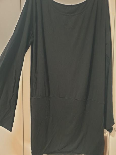 Čierny predĺžený top, xl