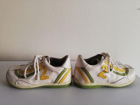 Biele kožené topánky na jar/jeseň, 26