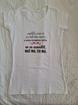 Vtipné tričko s/m, m