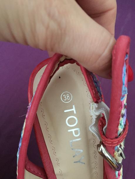 Vysoké dámske sandále, 38