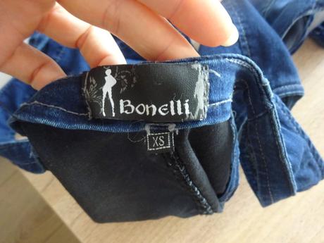 Sexy vestička - elastická riflovina, xs