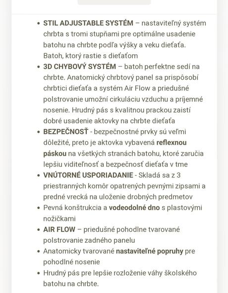 Detska skolka taska zn.stil, 