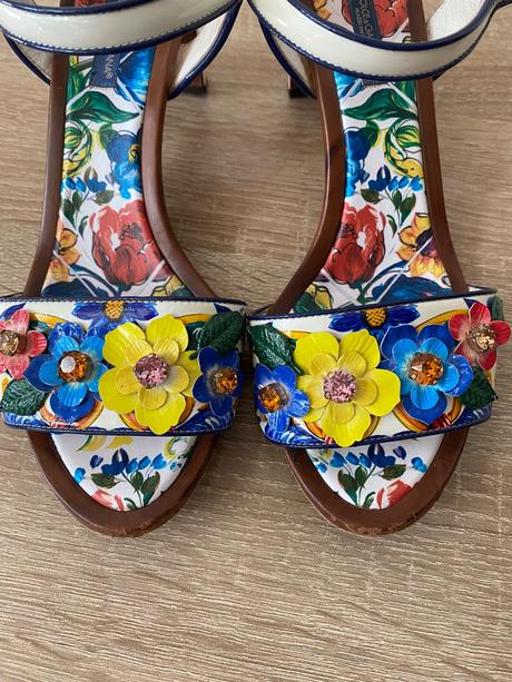 Originál dolce&gabbana majolica sandálky vel.39, dolce&gabbana,39