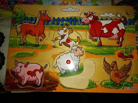 Drevené vkladačky farma, 