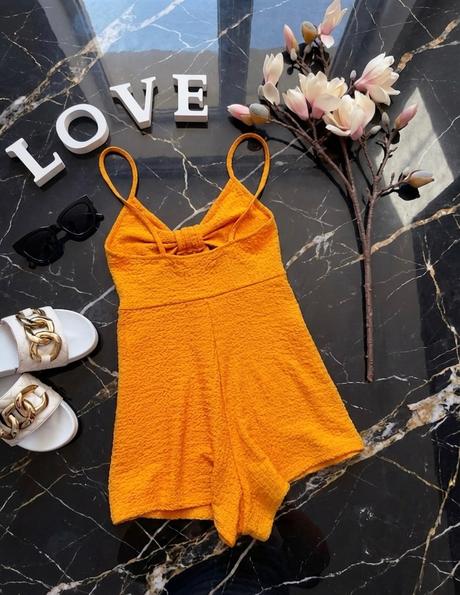 Mandarinkový overal pull&bear, pull&bear,xs