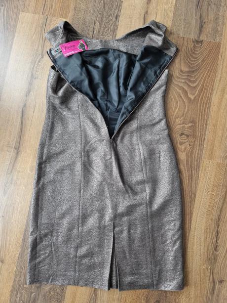 Krátke spoločenské šaty s trblietkami, xl