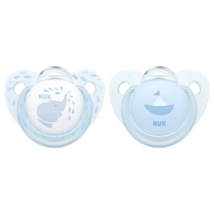 Nuk baby rose&blue silikónový cumlík chlapec 6-18m, nuk