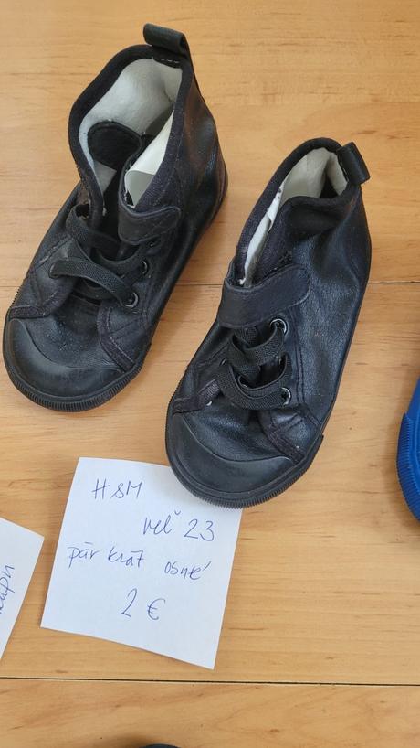 Čierne  h&m tenisky  veľ.23, h&m,23