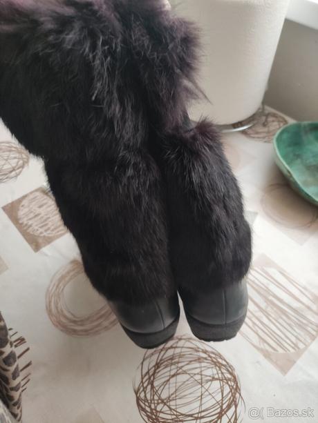 Pravá koža,pravá kožušinka..veľ.36, 36
