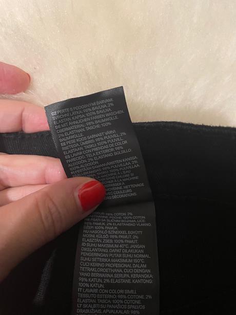 Cierne rifle s vysokym pasom, h&m,38