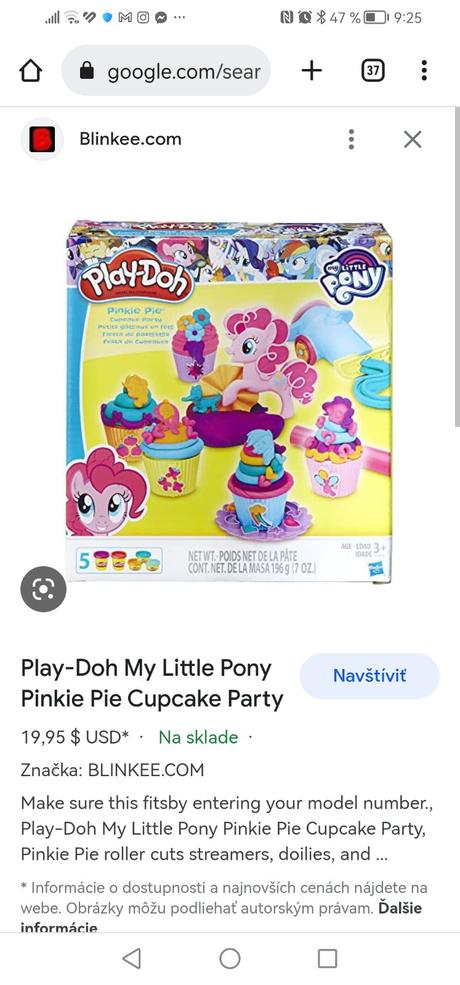 Play-doh my litlle pony pinkie,
