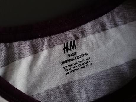 Pásikavé tričko, h&m,164
