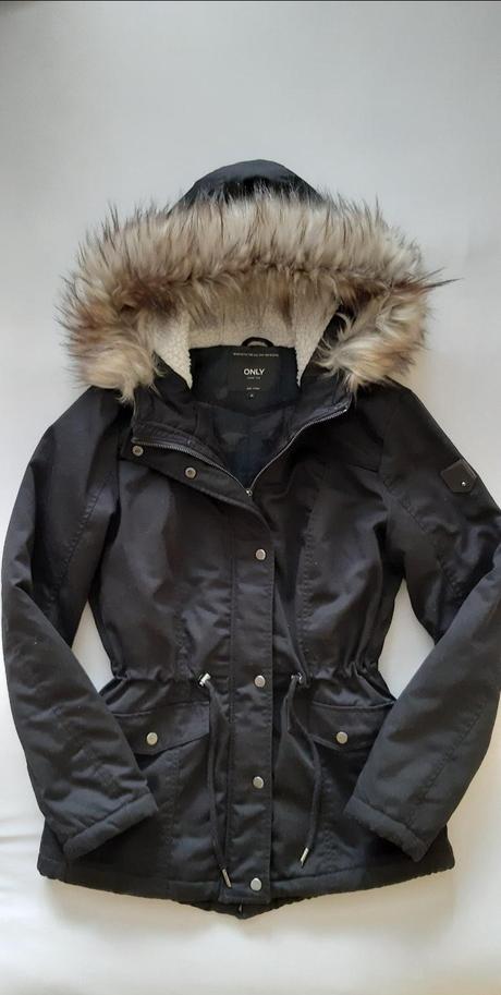 Kvalitná čierna parka only, only,m
