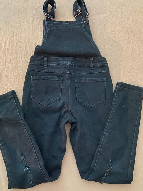 Čierne rifle na traky, denim,128