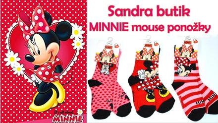 Detské ponožky minnie mouse, 23 - 34