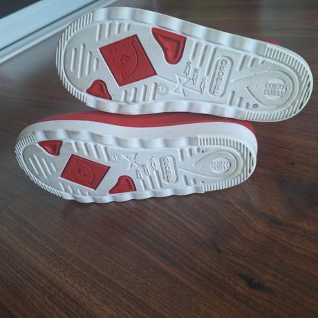 Červené gumáky lupillu 2x obuté, veľkosť 28/29, 28