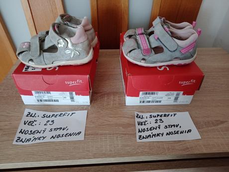 Dievčenské sandále zn.superfit veľ.23, superfit,23