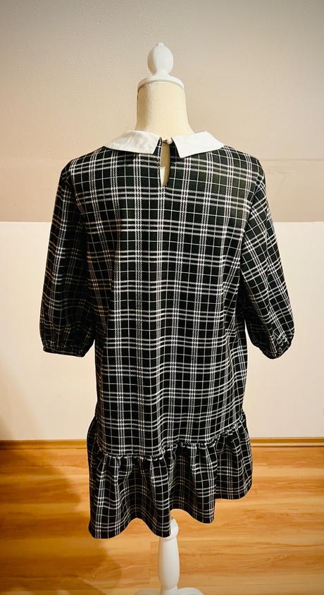 Čierno-biele kárované šaty, house, m, house,m