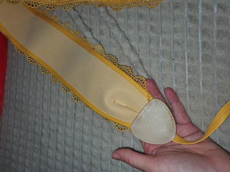 Nový moderný opasok žltý uni, 