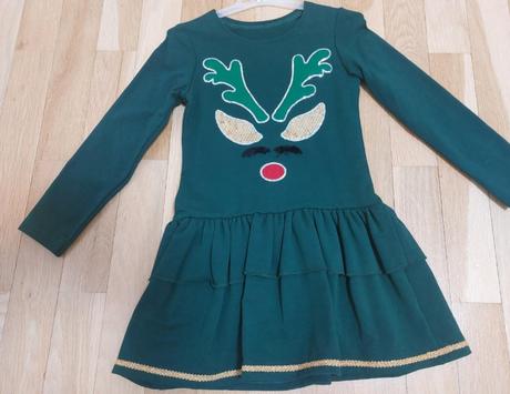 Vianočné šaty veľkosť 122, 122