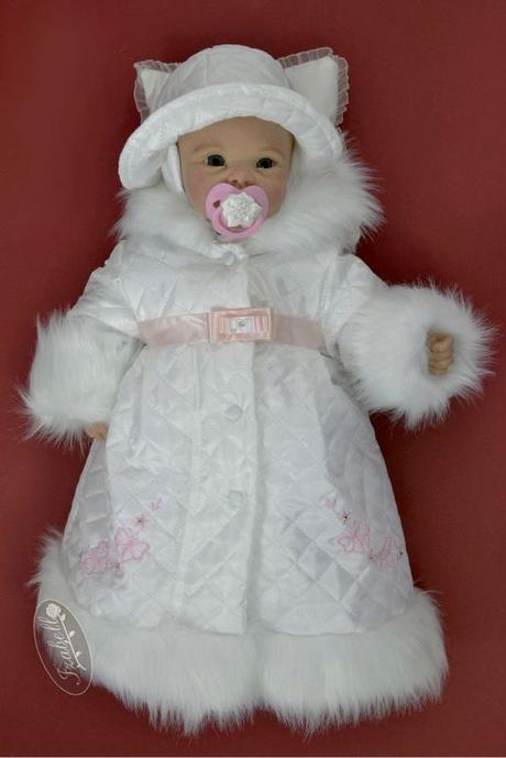 Komplet do krstu pre dievčatko snehulienka, 56 - 86